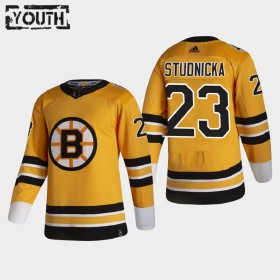 Boston Bruins Jack Studnicka 23 2020-21 Reverse Retro Authentic Shirt - Kinderen